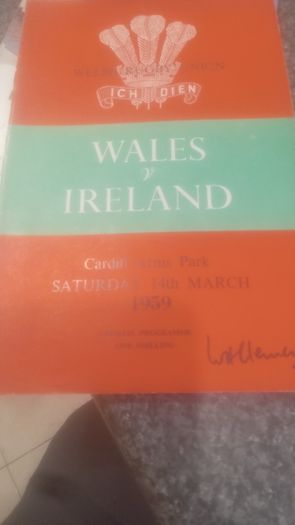 Rare Irish Rugby Programmes