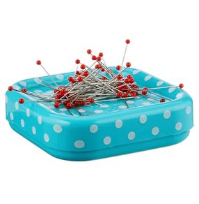 Prym magnetic pincushion with glass-headed pins
