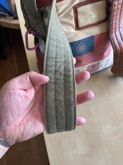 Military style leather Laptop/travel bag