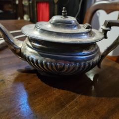 Antique sheffield electroplate teapot