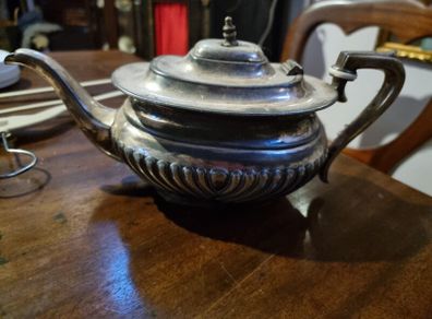 Antique sheffield electroplate teapot
