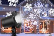 Storm Snowflake Projector Waterproof LED Snowfall Pattern Projection Rotating Lights for Christmas Party Indoor Outdoor Lighting Decorations (FREE POSTAGE)