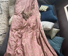Beautiful fleece interlined curtains from period home