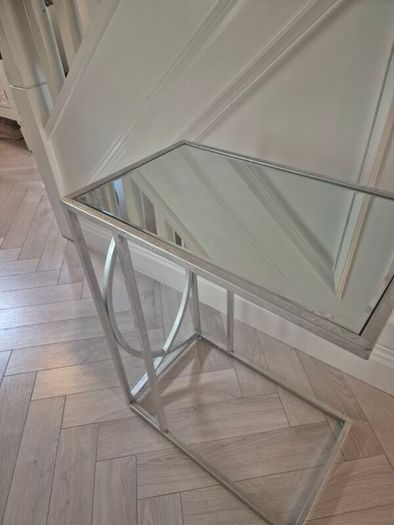 Silver side table