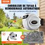 Retractable Hose Reel Water Hose Reel 25m by 1.3cm 180 Swivel Wall Mounted Image 2
