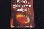 Lucozade : What's Going Down Tonight - Beer Mat/Coaster