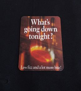 Lucozade : What's Going Down Tonight - Beer Mat/Coaster