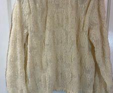 New Object Lace Top / Blouse in Cream - Size Medium / Size 12