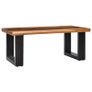Coffee Table 100x50x40 cm Solid Teak Wood and Polyresin Image 10