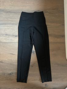 ASOS black trousers size UK 6 high waisted front seam