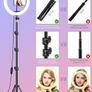 Ring Light with Tripod Stand & Phone Holder Tall, 12.6 inch Selfie Ring Lights for Makeup, Live Streaming, Tik tok, YouTube Video, Dimmable LED Circle Lights with Remote Total Height 187 cm/73.6 Inch (FREE POSTAGE) Image 5