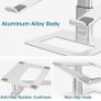 Laptop Stand, Ergonomic Adjustable Computer Stand, Aluminium Alloy Height Holder Riser Compatible with MacBook Air Pro, Dell, HP, Lenovo Samsung (More 11-17" Laptops) Image 4
