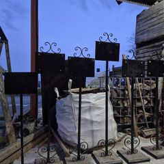 Heavy signs/ stands