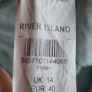 RIVER ISLAND  Acqua Sequinced Playsuit Sz 14UK Image 3