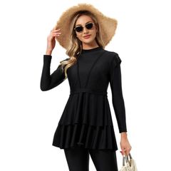 Brand New OBEEII Muslim Swimwear for Women Modest Solid Colour Swimwear