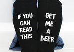 If You Can Read This, Get Me A Beer Socks Mens funny socks