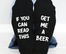 If You Can Read This, Get Me A Beer Socks Mens funny socks