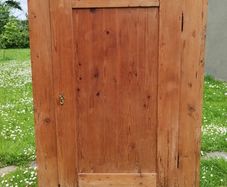 Wardrobe - large, rustic, antique pine wardrobe.