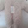 New unisex snow suit beigh with brown fur lining .Never worn size 0-3 months Image 2