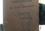 Traxcavator bulldozer parts manual 1956