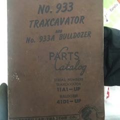 Traxcavator bulldozer parts manual 1956