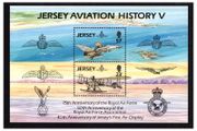 1993 Jersey Aviation History V Commeorative Stamps Miniature Sheet Mint Never Hinged (MNH)