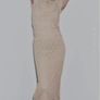 Bnwt Zara beige crochet maxi dress large Image 2