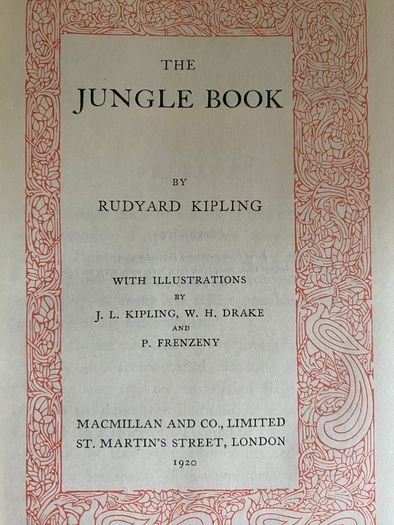 Antique 1920 The works of Rudyard Kipling, 17 volumes, Jungle Book 1920 etc