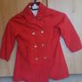 Vintage Girl's Red Coat Image 2
