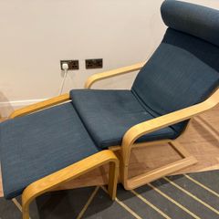 Poang Armchair and footstool