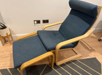 Poang Armchair and footstool