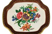 1960s Baret Ware retro serving tray