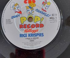 Memorabilia Vintage Rice Krispie Single Records