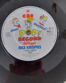 Memorabilia Vintage Rice Krispie Single Records