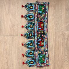 Vintage Style Blue Indian Door Hanging (85 x 35 cm)