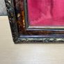 VTG Framed Wooden Crucifix Red Velvet backing Jesus Christ Figure Image 9