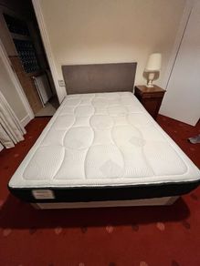 Double bed with mattress