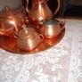 Vintage "Tagus" Copper Plated Tea Set for Sale Image 2
