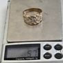 Vintage 9ct Yellow Gold Gents Celtic Knot Diamond Ring Image 8