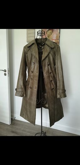 Leather Trench Size Uk 14
