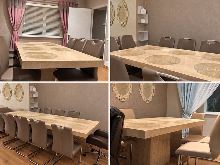 marble dining table