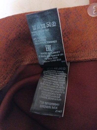 M&S Snake  Print Patterned  Trousers.  S.16.