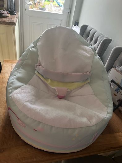 baby beanbag with secure straps
