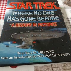 Vintage Star Trek: Where No One Has Gone Before A History In Pictires J.M. Dillard Hardback U.S. 1st Edition