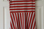 New gorgeous dress with red/white stripes