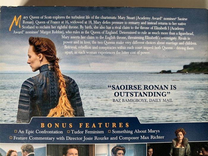 Mary Queen Of Scots [2018] Saoirse Ronan & Margo Robbie [Movie DVD]