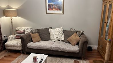 3 seater leather sofa