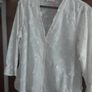 ladies white detailed blouse Image 4