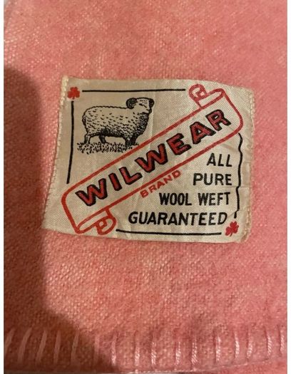 Vintage wool blanket Large