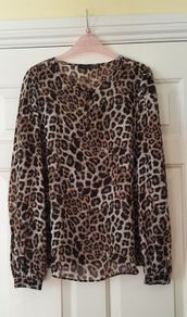 Leopard print blouse